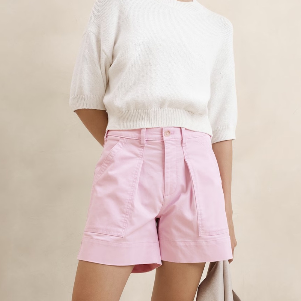 Banana Republic NWT High Waisted Chino Utility Short
